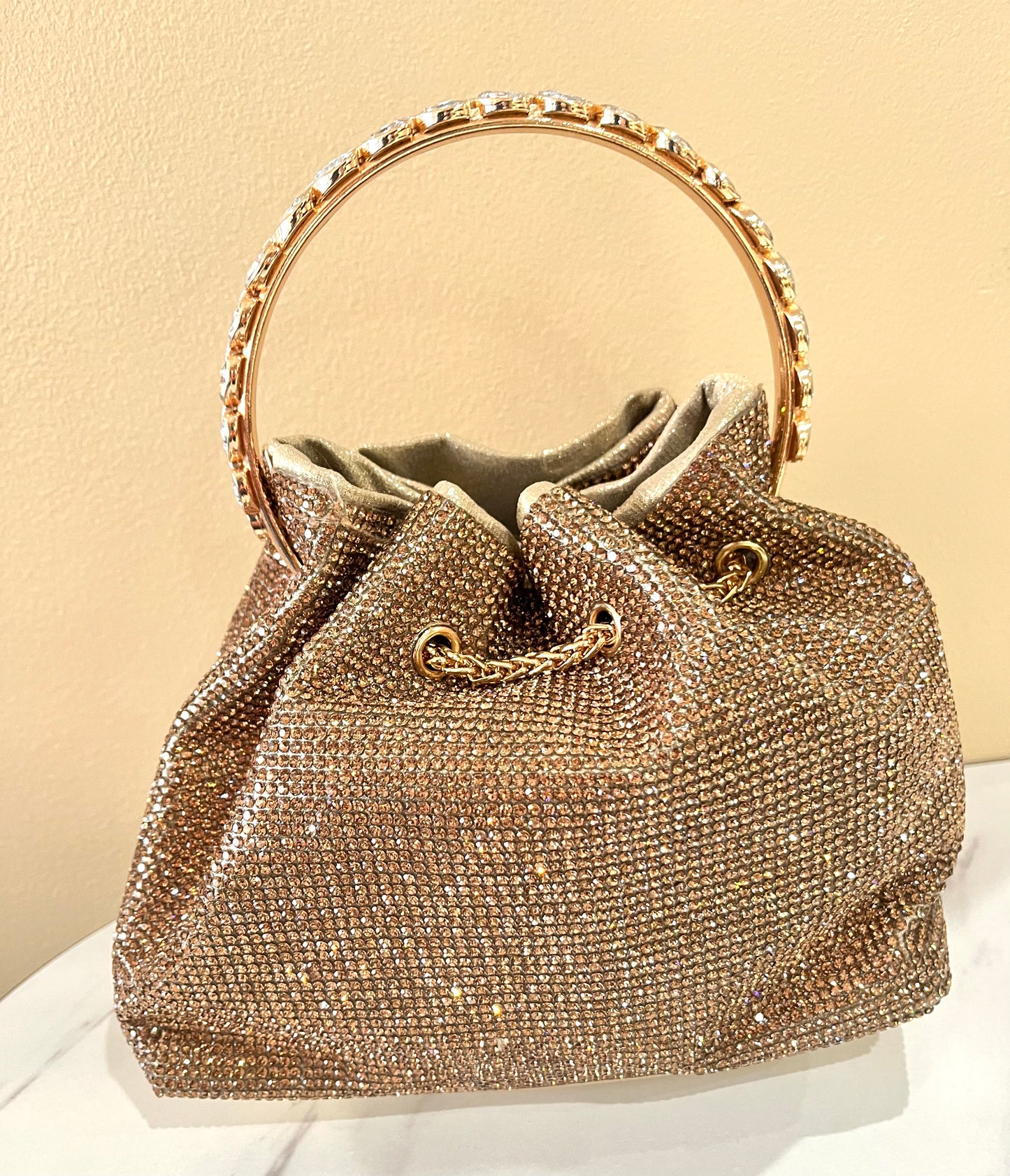 So Dazzling Bucket Bags-Gold