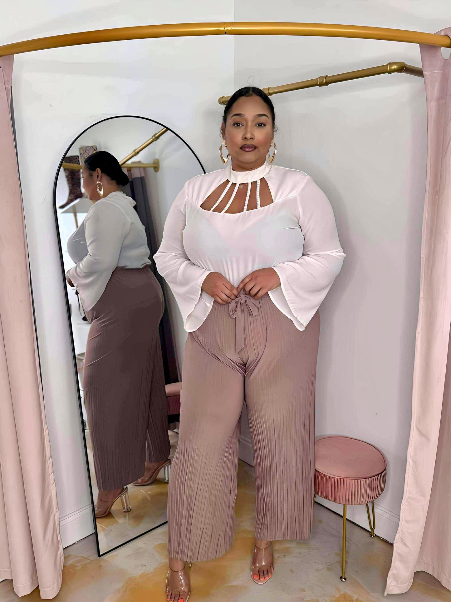 Walking in Faith Pants-Mocha